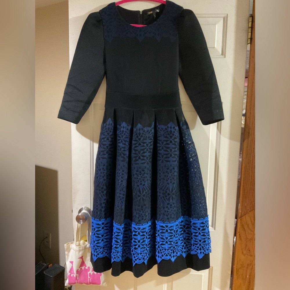 Maje MIDI dress lace embroidered